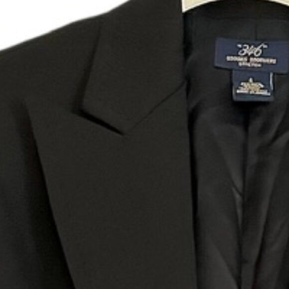 Brooks Brothers black wool and spandex single-breasted jacket size 6 - Picture 6 of 7